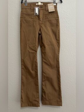NWT | Madewell Brown Kick Out Ankle Length Pants